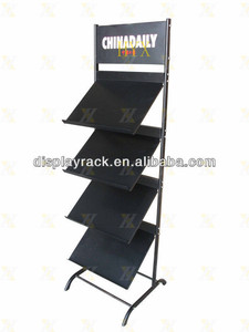 venta al por mayor comercial utilizado tela <span class=keywords><strong>de</strong></span> la tienda al aire libre <span class=keywords><strong>de</strong></span> hierro forjado estante <span class=keywords><strong>de</strong></span> la revista - Product Image 1