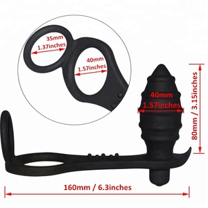 Chaude Populaire Cock Ring 10 Vitesses Prostate Masseur <span class=keywords><strong>Gay</strong></span> Anal Vibrateur Plug Adulte Jeux <span class=keywords><strong>Érotique</strong></span> Jouets Pour Hommes - Product Image 4