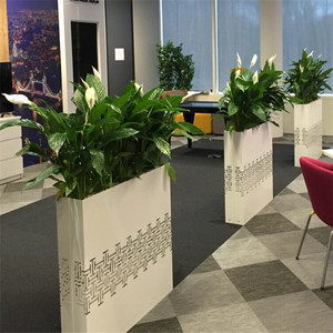 <strong>square</strong> <strong>Planters</strong> <strong>Large</strong> Outdoor Brushed Stainless Steel - Product Image 6