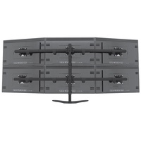 Moniteur LCD ergonomique réglable en hauteur, pour utilisation en bureau, 6 supports pour ordinateur, de 15 à 30 pouces