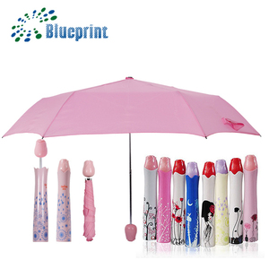 caliente productos dama <span class=keywords><strong>promo</strong></span> 3 niños rosa pliegues paraguas de la botella - Product Image 1
