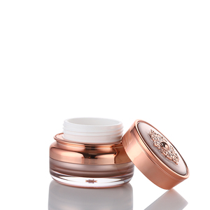 Toples Plastik Mini Bening Kosmetik 30Ml, Krim Akrilik Toples Plastik Mini Bening