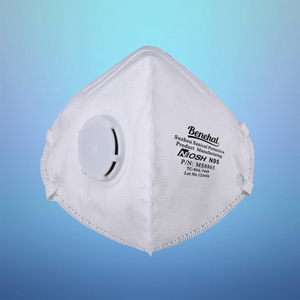 Masker Respirator <span class=keywords><strong>N95</strong></span> lipat sekali pakai, dengan katup desain datar untuk anak-anak