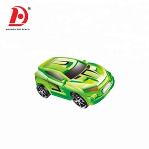 HUADA Venta caliente Shark Style Spring Railcar Glow Rail Slot Set Racing Track Car Toy para entretenimiento - Product Image 4