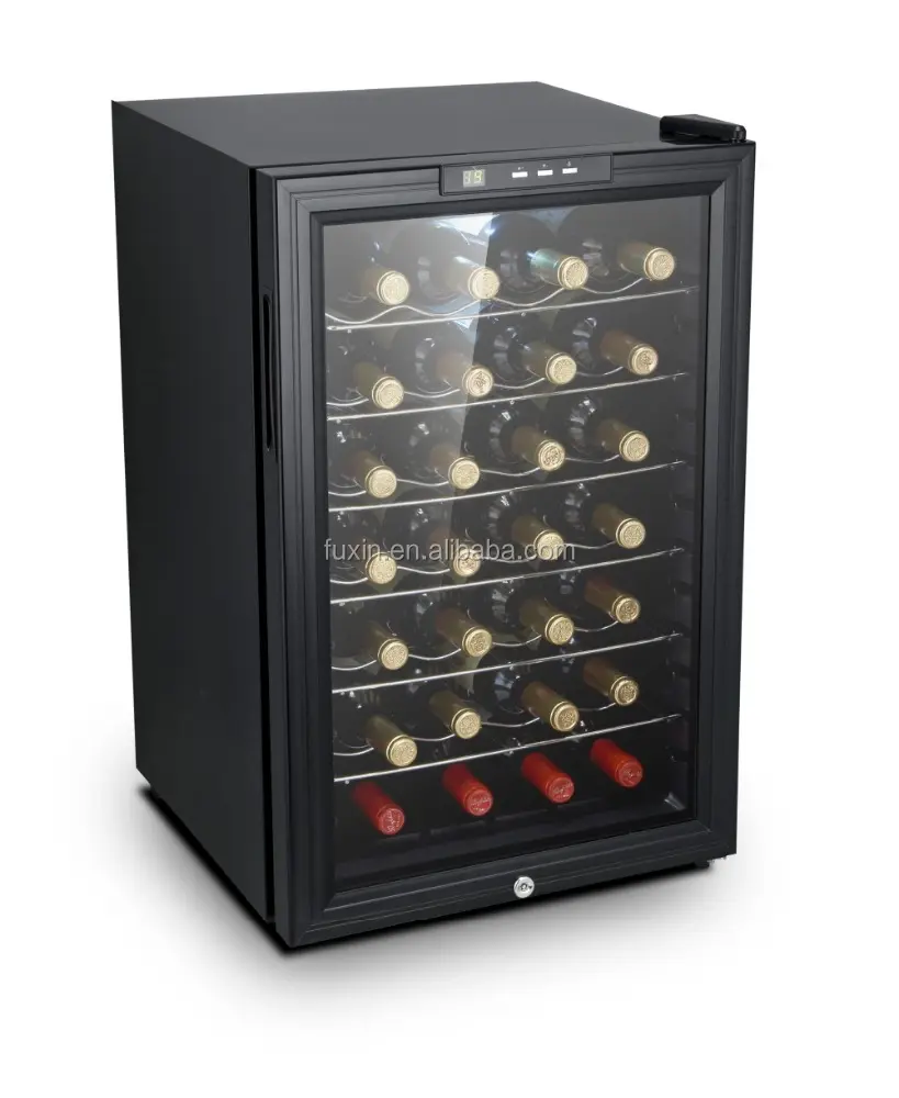 JC-65BFW. Celldeal — cellerie thermoélectrique avec porte en verre, pour 28 bouteilles de vin, grotte