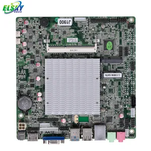 Ucuz fiyat Elsky Intel Celeron J1800 J1900 J2800 CPU fansız anakart DC 12V güç kaynağı ile 2COM 6COM 1LAN 2LAN