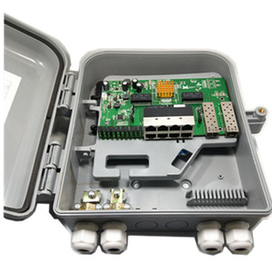 Ngoài trời IP65 quang rpoe Gigabit đảo ngược PoE chuyển đổi 8 cổng + 2ge <span class=keywords><strong>SFP</strong></span> với hộp không thấm nước - Product Image 3