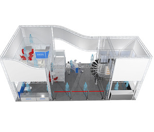 Đôi boong gian hàng triển lãm, tùy chỉnh hai tầng gian hàng triển lãm thiết kế và làm cho nó ở Thượng Hải Detian Hiển Thị - Product Image 2