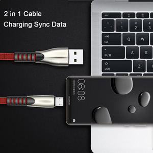 <span class=keywords><strong>Cable</strong></span> de carga micro USB de carga rápida 3A <span class=keywords><strong>original</strong></span> <span class=keywords><strong>cable</strong></span> <span class=keywords><strong>cargador</strong></span> de línea de datos de aleación de zinc tipo C - Product Image 5