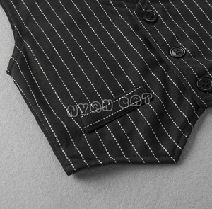 bebés gentleman chaleco tie Mamelucos ropa que sube del mono niños de modelado camiseta con manga larga subida de la ropa - Product Image 5