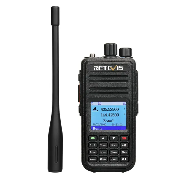 GPS 136-174MHz 400-480MHz Dual Band DMR UHF VHF DMR วิทยุเครื่องรับส่งวิทยุ Retevis RT3S