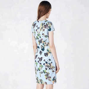 Vestido con mangas de una pieza corta una línea elegante Casual verano Maxi <span class=keywords><strong>Online</strong></span> vestido Casual <span class=keywords><strong>ropa</strong></span> - Product Image 5