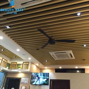 การออกแบบหลังคาอลูมิเนียม Baffle <span class=keywords><strong>Spandrel</strong></span> ระบบเพดานในรูปทรงท่อสี่เหลี่ยม - Product Image 6