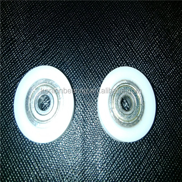 En plastique/nylon/POM/PP/PVC Nylon poulie roues avec roulements pour porte et fenêtres