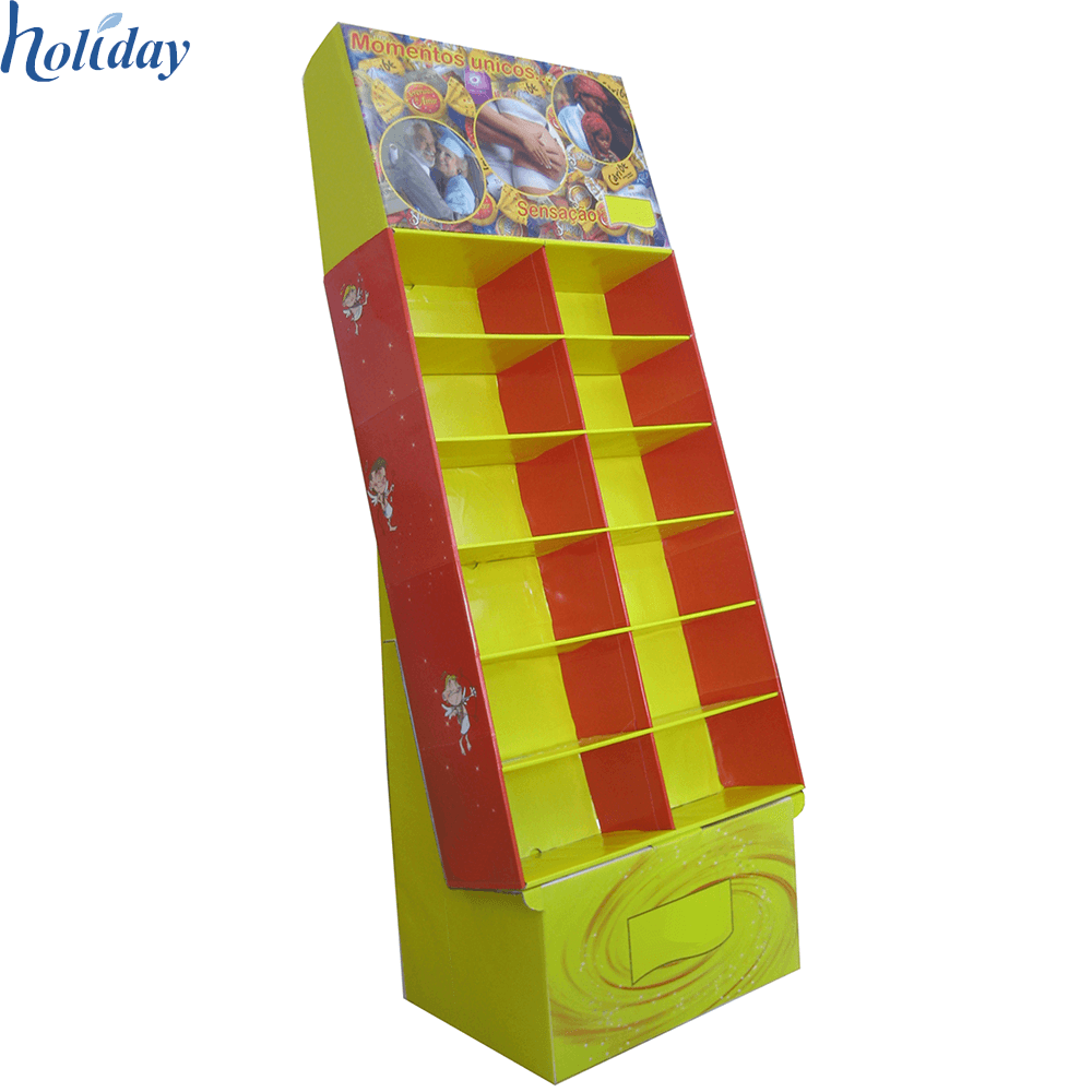 Nouveau Design Publicitaire En Carton Lit Feuille Affichage Rack