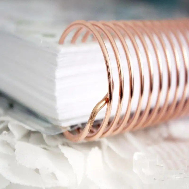 ยอดนิยมสีโลหะทอง Spiral Coil, Rose Gold Steel Coil Spiral, ราคาเงินอลูมิเนียมเคลือบสี/โลหะ Spiral Coil