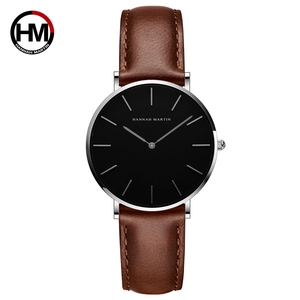 Hannah Martin Custom Logo <span class=keywords><strong>orologio</strong></span> al quarzo da <span class=keywords><strong>donna</strong></span> 36mm quadrante <span class=keywords><strong>nero</strong></span> semplice Design di lusso <span class=keywords><strong>orologio</strong></span> da polso da <span class=keywords><strong>donna</strong></span> di piccole dimensioni <span class=keywords><strong>orologio</strong></span> minimalista - Product Image 3