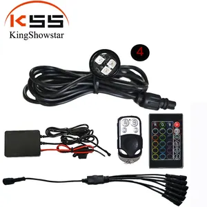 Projecteurs <span class=keywords><strong>LED</strong></span> étanches IP68 haute puissance pour piscine et bateau avec commande sans fil, kit d'éclairage marin sous-marin - Product Image 1