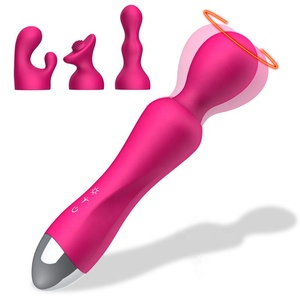 Vibrateur <span class=keywords><strong>AV</strong></span> étanche à 12 modes pour femmes chinoises avec 3 accessoires de tête - Product Image 1