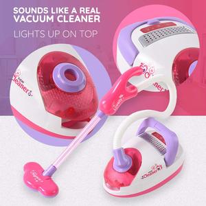 Giocattolo di plastica rinforzata per la pulizia fingere a batteria <span class=keywords><strong>aspirapolvere</strong></span> Set di abilità sociali potenziate <span class=keywords><strong>giocattoli</strong></span> per cucina e cibo - Product Image 5