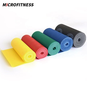 Premium <span class=keywords><strong>Natural</strong></span> Latex Theraband Fitness Stretching Band Roll para Physical Therpay - Product Image 3