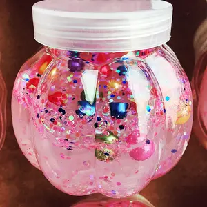 jelly fluffy foam slime toy slime with beads colour