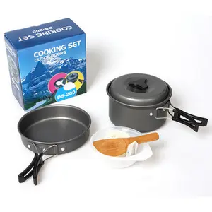 Accessori per auto Set di fornelli da campeggio ciotola pentola pentole pentole Picnic all'aperto cuoco Kit da trekking