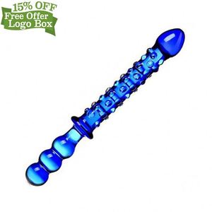 Gratis Custom Box - Real Touch Gevoel Crystal Grote Pyrex Glas Dildo Voor Dame Vrouwen Met China Fabriek Lage Prijs - Product Image 6