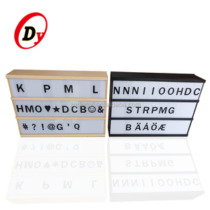 Maison de mariage de parti message affichage cinématographique boîte <span class=keywords><strong>à</strong></span> lumière custom light up cinéma boîte avec diy lettres - Product Image 2