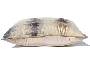 12x20 Pollici Oro <span class=keywords><strong>Grigio</strong></span> SatinTextured Lombare Copertura del Cuscino di Tiro Rettangolo Cassa a Cuscino di Lusso Moderno Geometrico <span class=keywords><strong>Cuscini</strong></span> Decorativi - Product Image 3