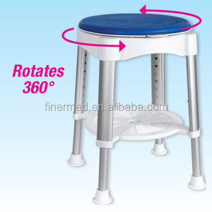 Tabouret de <span class=keywords><strong>bain</strong></span> <span class=keywords><strong>pivotant</strong></span>, siège rembourré, pour la salle de <span class=keywords><strong>bain</strong></span> - Product Image 1