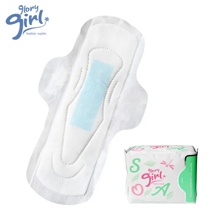 Wholesale manufacturing cooling cotton pads breathable women sanitary pads