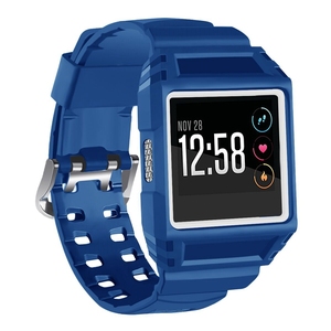 Para <span class=keywords><strong>Fitbit</strong></span> <span class=keywords><strong>Ionic</strong></span> accesorio funda protectora resistente y pulseras deportivas correa de reloj inteligente de goma duradera para Fitness - Product Image 2