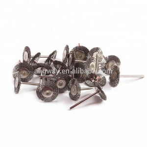 <span class=keywords><strong>Brosse</strong></span> à fil en acier sertissage, <span class=keywords><strong>brosse</strong></span> à roue avec arbre de 3mm outil <span class=keywords><strong>Dremel</strong></span> meuleuse rotative - Product Image 3