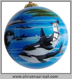 Hand Inside Painted Blown Glass Baubles <strong>Image</strong> Or Photo - Product Image 1