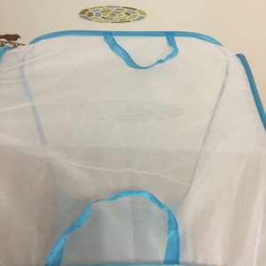 Büyük mavi ve beyaz kelebek kafes, dikdörtgen böcek kafes örgü ve PVC - Product Image 3