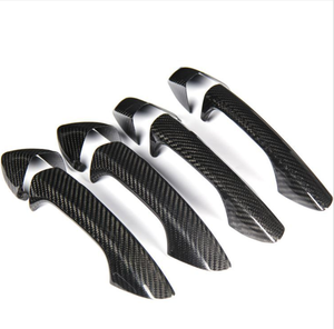 Housse de poignée de <span class=keywords><strong>porte</strong></span> en Fiber de carbone pour Mercedes, pour modèles A, B, C, E, S, GLA, CLS, GLE, CLA, GLK - Product Image 1