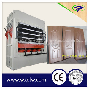 เครื่องกดผิวประตูอู๋ซี / เครื่องกดร้อนผิวประตูเมลามีน HDF / เครื่องทำประตูไม้ - Product Image 2