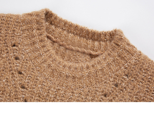Haute qualité <span class=keywords><strong>ras</strong></span> du <span class=keywords><strong>cou</strong></span> tricoté hiver femmes chandails - Product Image 6