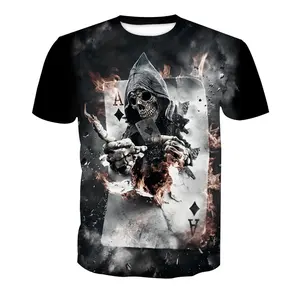 T-shirt imprimé par sublimation de haute qualité t-shirt numérique 3D personnalisé pour hommes