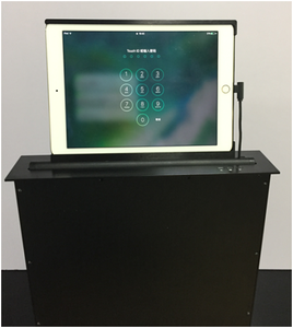 Dongguan facotry <span class=keywords><strong>pop</strong></span> up iPad LCD ascensor Monitor con inteligente sistema de elevación/conferencia de mesa ascensor LCD - Product Image 2