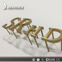 Brandnewsign Métal Lettre Signe Or Laiton Lettre Signe En Gros Personnalisé 3d Fine Gravé En Laiton Lettres