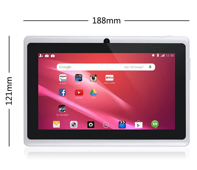 Hot Sale 7 Inch Allwinner A33 Cheap Chinese Android 8GB Tablet PC with WIFI Webcams