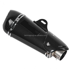 Silencieux d'échappement en Fiber de carbone moto 51mm pour Z800 MT-07 R3 CBR250 <span class=keywords><strong>GSX750</strong></span> - Product Image 1