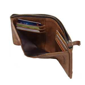 2018 Nouveau Designer RFID Protection Hommes Grazy Cheval En Cuir Portefeuille - Product Image 5