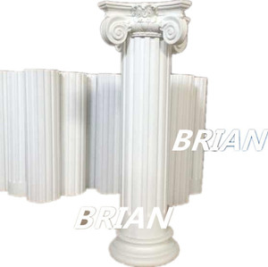 Blanco color de poliuretano columna romana PU pilares romanos