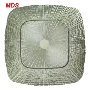 Forme carrée <span class=keywords><strong>olive</strong></span> <span class=keywords><strong>vert</strong></span> plaque de verre chargeurs séché collation plaque de verre - Product Image 4