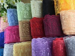 Vendita calda Austria abito <span class=keywords><strong>da</strong></span> <span class=keywords><strong>sposa</strong></span> a secco pizzo ricamo tessuto Voile di <span class=keywords><strong>cotone</strong></span> per abito <span class=keywords><strong>da</strong></span> <span class=keywords><strong>sposa</strong></span> - Product Image 2