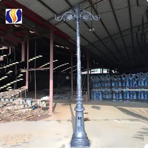 阿里巴巴贸易保证铸铁照明柱装饰照明杆