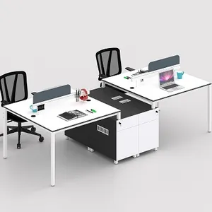 Moderno ufficio di progettazione combinazione serie 4 persona ufficio scrivania